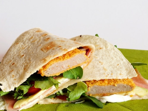 Przepis na Piadina romangola z naggetsami Piadina romangola z naggetsami