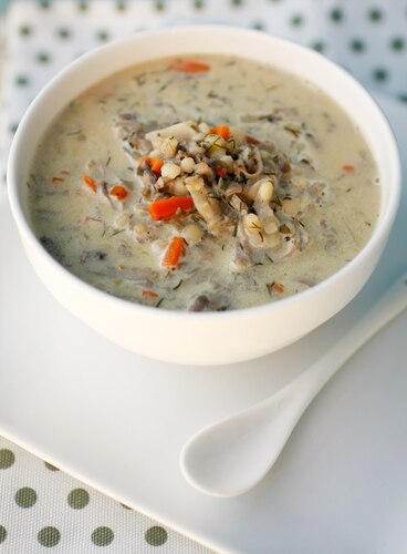 Pieczarkowa z zacierkami