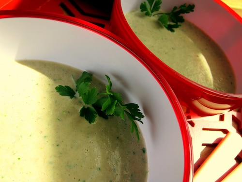 Pieczarkowy krem na białym winie