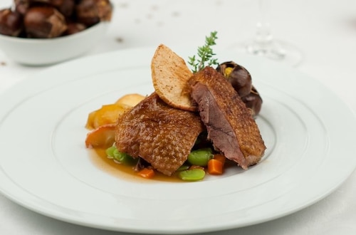 Przepis na Pieczona gęś z kasztanami (lub jabłkami) Pieczona gęś z kasztanami (lub jabłkami)
