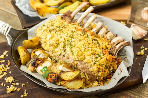 Przepis na Jagnięcina pieczona z rozmarynem Jagnięcina pieczona z rozmarynem