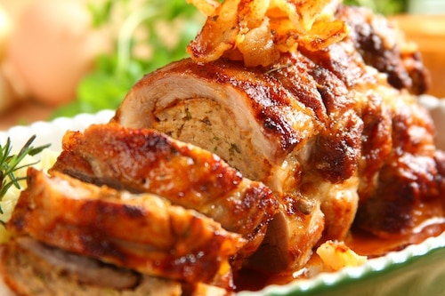 Przepis na Pieczona łopatka wieprzowa  Pieczona łopatka wieprzowa