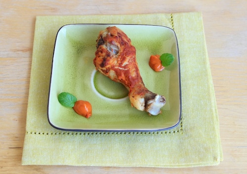 Przepis na Pieczone podudzia kurczaka w musztardowo-paprykowej marynacie Pieczone podudzia kurczaka w musztardowo-paprykowej marynacie