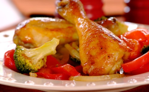 Przepis na Pieczony kurczak BBQ z piwem Pieczony kurczak BBQ z piwem