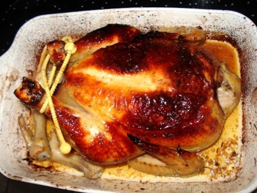 Pieczony kurczak z cytryną i tymiankiem