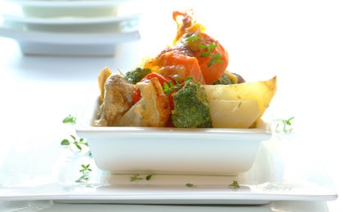 Przepis na Pieczony serowy mix warzyw Pieczony serowy mix warzyw