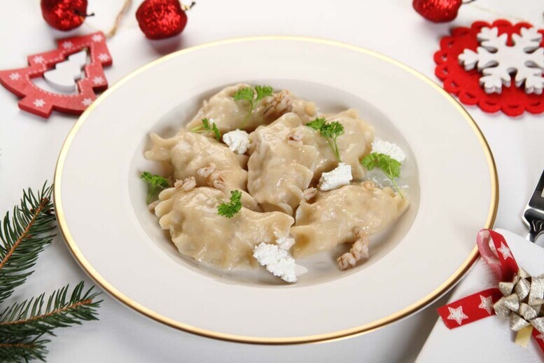 Pierogi z kaszą jęczmienną i serem