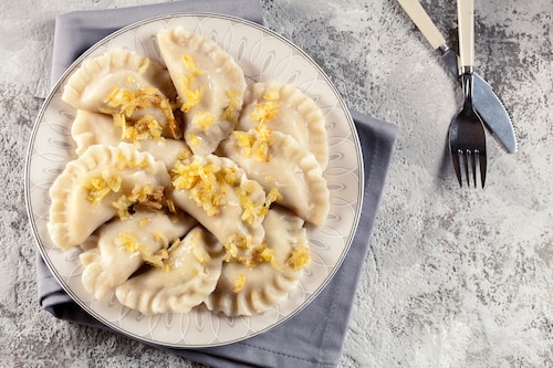 Pierogi z dorszem