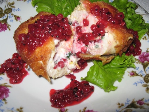 Przepis na Pierś kurczaka z porzeczkami Pierś kurczaka z porzeczkami