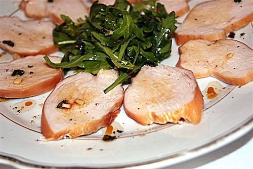 Pierś wędzona z rukolą