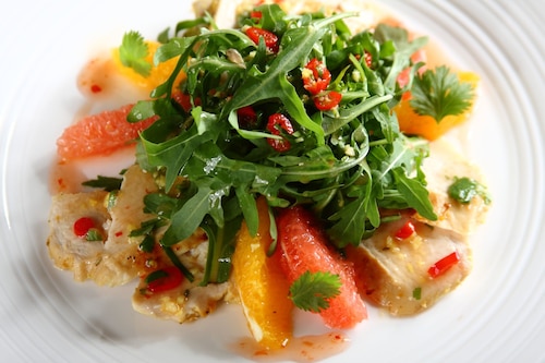 Pierś z kurczaka z rukolą