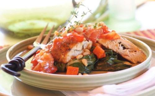 Pierś z kurczaka nadziewana camembertem