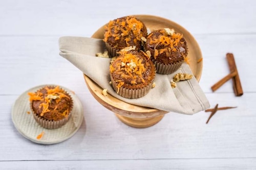 Przepis na Pikantne muffiny marchewkowe Pikantne muffiny marchewkowe