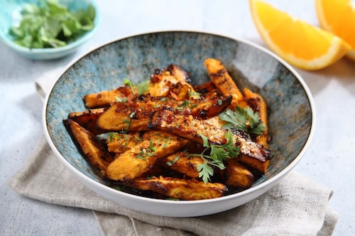 Pikantne bataty z piekarnika z pomarańczową nutą