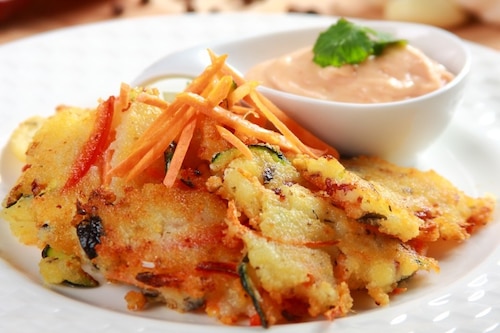 Placki ziemniaczane z cukinią 