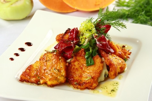 Placki ziemniaczane z sałatą