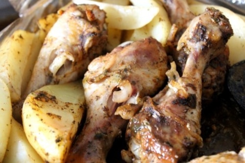 Podudzia kurczaka w pikantnej marynacie