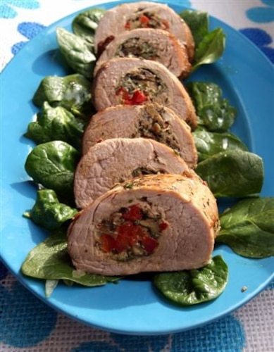 Polędwiczka faszerowana papryką