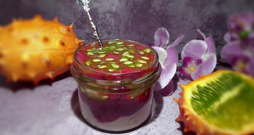 Tropikalny kwaśny pudding ryżowy