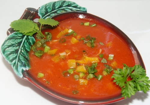 Przepis na Pomidorowa z trzema kolorami Pomidorowa z trzema kolorami