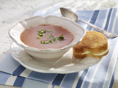 Krem pomidorowy z grzankami