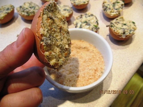 Przepis na Potłuczone jaja Potłuczone jaja