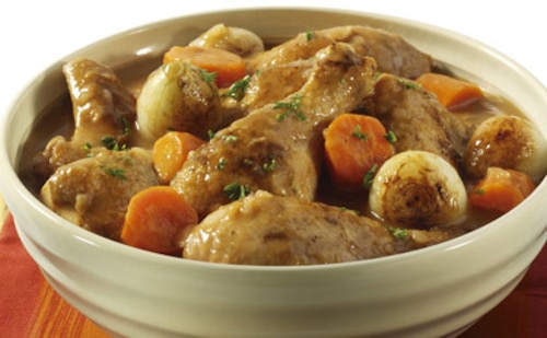 Przepis na Potrawka z kurczaka z białym winem Potrawka z kurczaka z białym winem