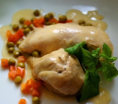 Przepis na Potrawka z kurczaka z marchewką i groszkiem Potrawka z kurczaka z marchewką i groszkiem