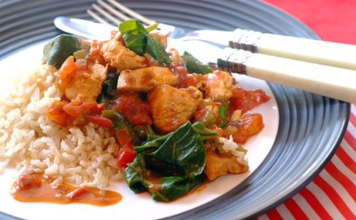 Przepis na Potrawka z kurczaka z papryką Potrawka z kurczaka z papryką