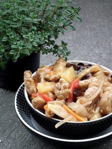 Potrawka ze schabu na styl chiński 