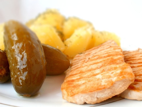 Prawie grillowany schab z ziemniakami