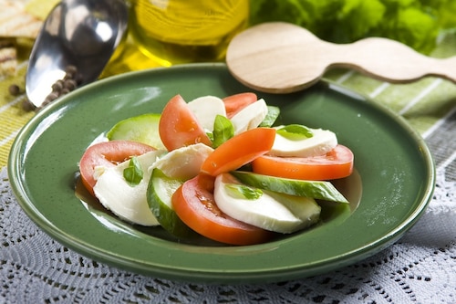 Przepis na Pomidory z serem mozzarella Pomidory z serem mozzarella