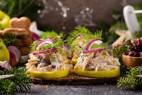 Przepis na Piernikowe śledzie na zielonym jabłuszku Piernikowe śledzie na zielonym jabłuszku