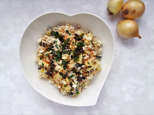 Sałatka ziemniaczana z wędzoną makrelą