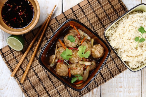 Pulpeciki w sosie teriyaki