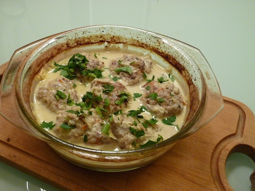 Pulpety w sosie chrzanowym