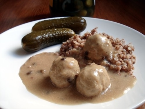 Pulpety wieprzowe w sosie borowikowym