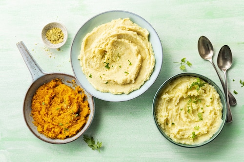 Przepis na Puree ziemniaczane w trzech smakach Puree ziemniaczane w trzech smakach