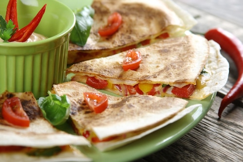 Przepis na Quesadilla z papryką i chilli   Quesadilla z papryką i chilli