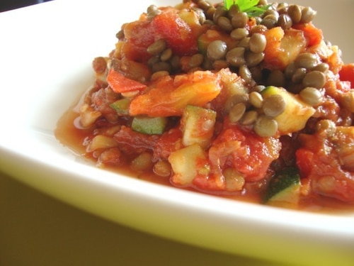 Ratatuj z soczewicą