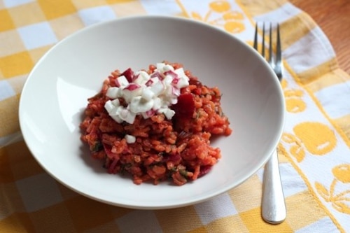 Risotto z botwinką 
