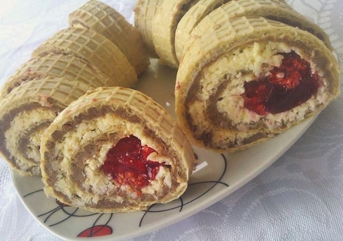 Szybka rolada na waflu