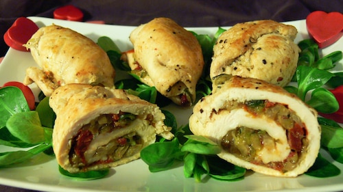 Roladki z kurczaka na włoską nutę 