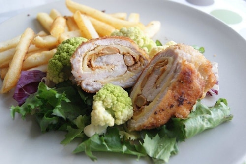 Roladki z kurczaka z kurkami