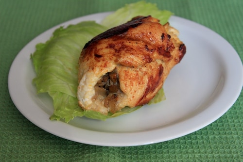 Roladki z pieczarkami