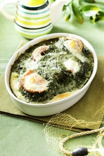 Przepis na Roladki z pstrąga po florencku Roladki z pstrąga po florencku