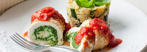 Przepis na Roladki z kurczaka ze szpinakiem i ricottą Roladki z kurczaka ze szpinakiem i ricottą