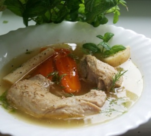 Rosół z szynki wieprzowej 