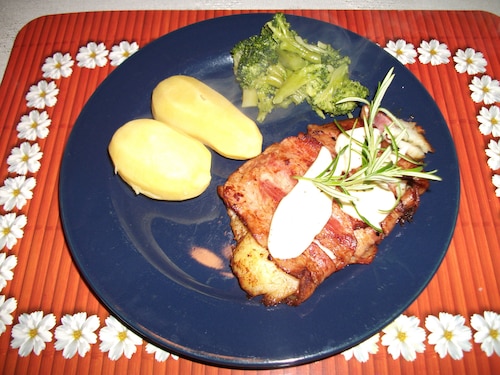 Rozmarynowo-cytrynowa ryba w boczku