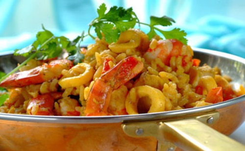 Ryż z owocami morza